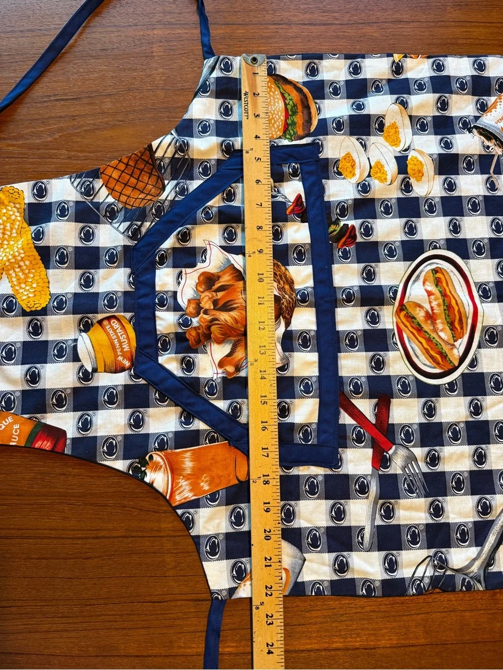 Penn State Nittany Lions tailgate  BBQ themed novelty Print Apron
